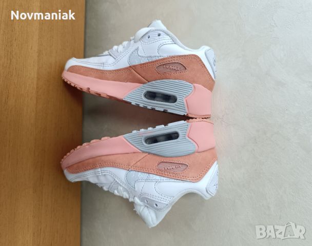 Nike Air Max 90 Leather-Като Нови, снимка 15 - Детски маратонки - 46156191