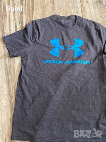 Оригинална мъжка памучна спортна тениска Under Armor ! M, снимка 2 - Тениски - 46248155