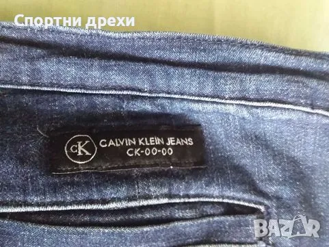 Оригинални къси дамски дънки 3/4 Calvin Klein (S) в отлично състояние, снимка 2 - Панталони - 46988545