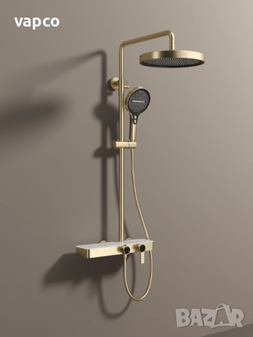 Луксозен душ в златен цвят D29