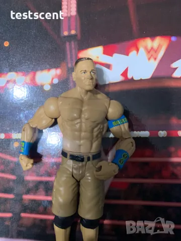 Екшън фигура WWE John Cena Джон Сина Mattel Basic Khaki Shorts Blue Bands figure играчка, снимка 8 - Други - 48438235