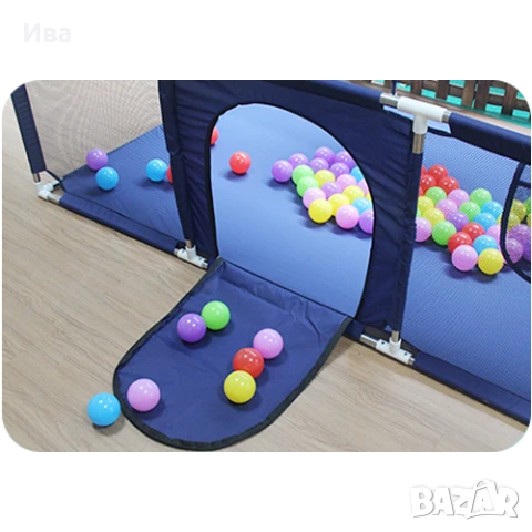НОВИ! Голяма детска кошара за игра + подарък (топки) /ограда/ заграждение за бебе / дете, снимка 10 - Кошарки - 33512569