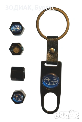 SUBARU - Капачки за Гуми с Ключодържател, снимка 2 - Аксесоари и консумативи - 19933103