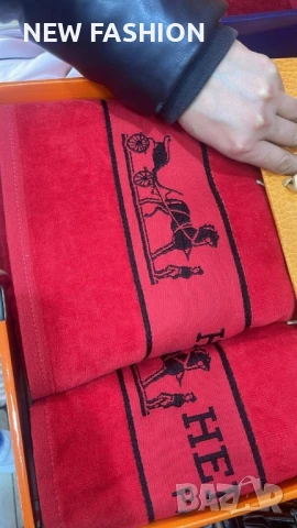 Памучни Хавлии -2бр с Кутия ✨ Barbie ✨ Victoria Secret ✨ Hermes ✨, снимка 3 - Хавлиени кърпи - 50944502