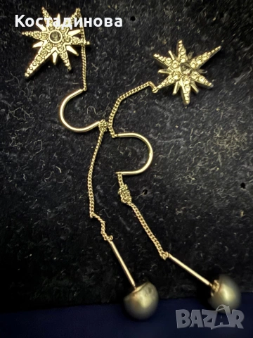 Сваровси обеци , снимка 2 - Обеци - 53918545