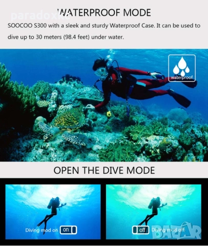 Екшън камера SOOCOO S300 4K WiFi , снимка 8 - Камери - 52369573