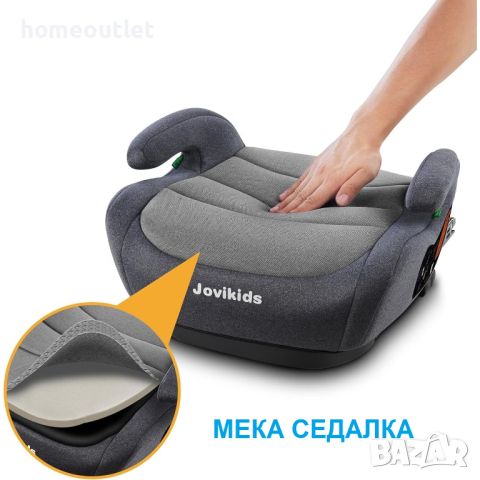 Детка седалка за кола, ISOFIX, 4 цвята, JOVIKIDS WD020, снимка 9 - Столчета за кола и колело - 46752948