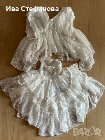 Нов разкошен кукленски бял сет комплект от две части , снимка 2 - Комплекти - 46281862