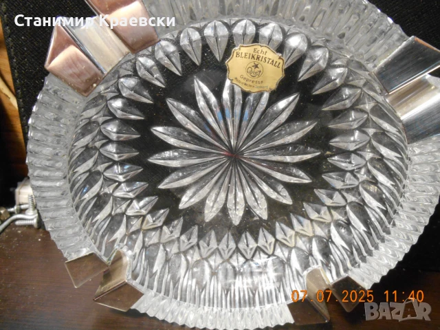 Kristall-Aschenbecher - West-deutschland 70' , снимка 4 - Други - 51020229
