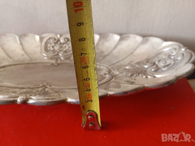 посребрена фруктиера,купа арт деко, снимка 7 - Други ценни предмети - 54252539