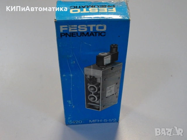 ел. магнитен вентил Festo MFH-5-1/2 typ6420 Pneumatic Solenoid Valve 2-8Bar 220V/24VDC, снимка 10 - Резервни части за машини - 53151311