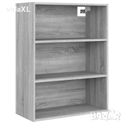 vidaXL Окачен стенен шкаф, сив сонома, 69,5x32,5x90 см（SKU:817400, снимка 1 - Шкафове - 45910868