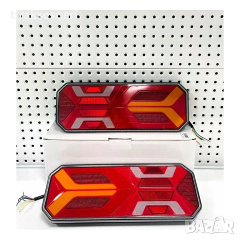 LED стопове за ремарке 34.5 см – 5 функции, динамичен мигач, 12V/24V , снимка 3 - Аксесоари и консумативи - 53700194