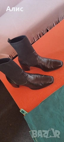 Боти ест.кожа, снимка 2 - Дамски боти - 53783354