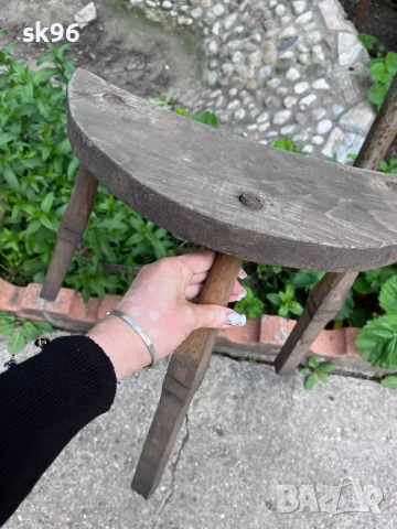 старо селско  битово столче , снимка 3 - Други - 50462380