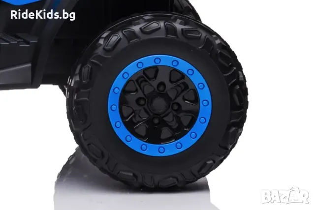 Акумулаторен детски Quad 24V, 4x4, Музикален модул с Bluetooth и USB | Ева Гуми, Син, снимка 10 - Детски велосипеди, триколки и коли - 50228006