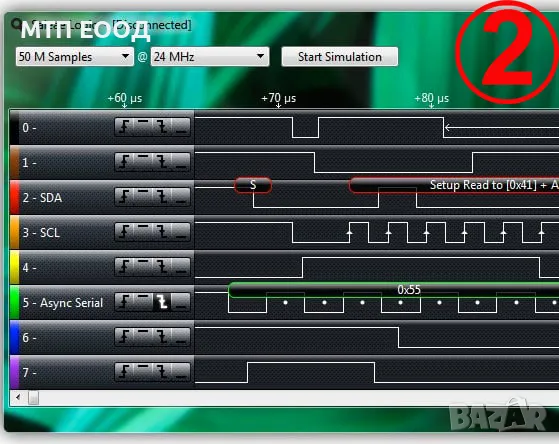 Логически Анализатор, двоичен анализатор, цифров анализатор USB, снимка 3 - Друга електроника - 46888964