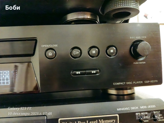 SONY CD /CDP-XE270, снимка 7 - Аудиосистеми - 52723948