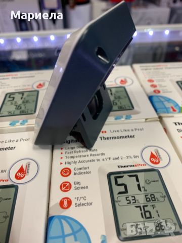 ThermoPro TP-50 Pro стаен термометър и хигрометър, 2,7 инча екран, снимка 7 - Други - 45873601