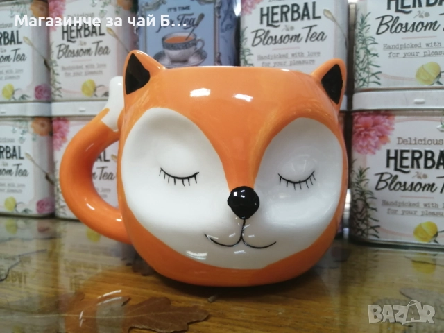 Чаша, лисица, снимка 2 - Чаши - 51678020