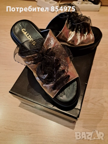 Дамски чехли естествена кожа , снимка 4 - Чехли - 54253633