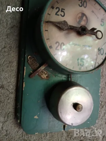 Античен стенен часовник-таймер HANAU Germany за слънчеви бани., снимка 2 - Антикварни и старинни предмети - 50139218