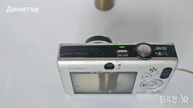 Canon Ixus 80 IS Дигитален фотоапарат камера digital camera photo 8mp 3x zoom, снимка 8 - Фотоапарати - 53380660