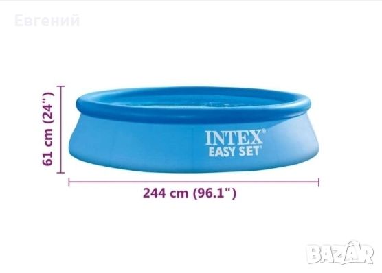 Надуваем басейн интекс Intex Easy Set Нов запечатан , снимка 10 - Басейни и аксесоари - 46427223