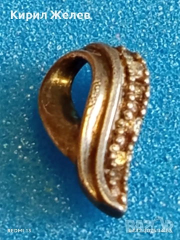 Изящна ажурна сребърна висулка ръчна изработка 52359, снимка 8 - Колиета, медальони, синджири - 52651156