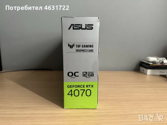 ASUS TUF RTX 4070 OC Edition 12 GB, снимка 3 - Видеокарти - 52164644