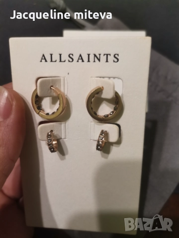 Allsaints обеци, снимка 2 - Обеци - 52104534