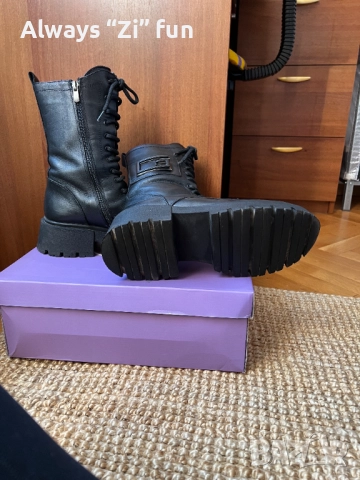 Зимни дамски боти Kiara – естествена кожа, топла подплата, снимка 4 - Дамски боти - 52787603