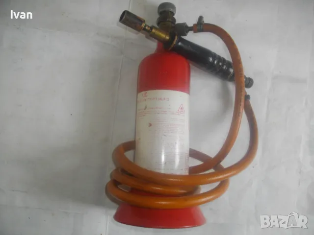 KAYSER WERK ОРИГИНАЛНА НЕМСКА ГАЗОВА ГОРЕЛКА ПРОПАН-БУТАН СЪС ЗАРЕЖДАЕМА БУТИЛКА 3,0 кг ПОЧТИ НОВА, снимка 4 - Други инструменти - 49637920