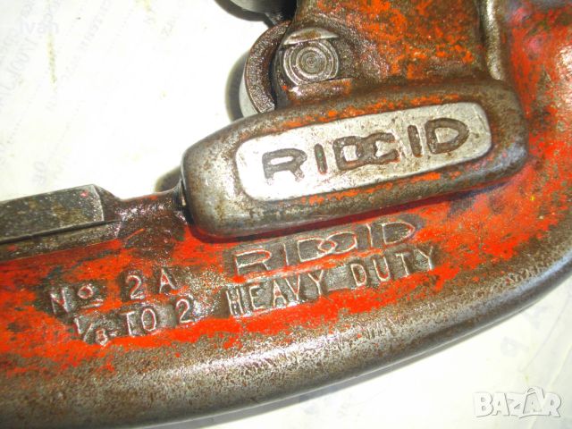 RIDGID ELYRIA USA 1/8"-2" инча голям оригинален САЩ массивен Тръборез рязане на всякаки тръби РИДГИД, снимка 8 - Други инструменти - 46725225