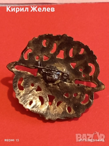 СТАРИННА БРОШКА АРТ ДЕКО СТИЛ СКЪПОЦЕННА с ЗЕЛЕН АХАТ 52224, снимка 7 - Други - 52562117