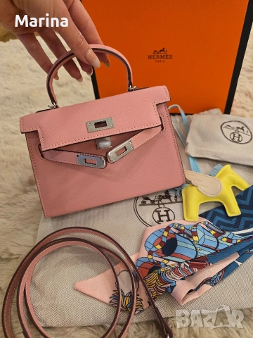 Налична чанта Hermes Mini Kelly, снимка 5 - Чанти - 53322258