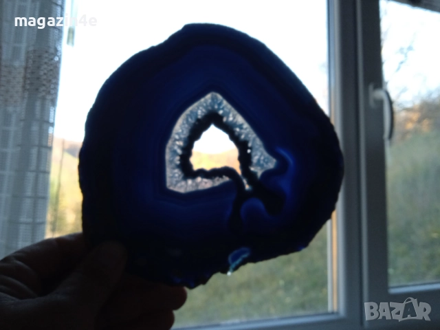 Голяма плочка от естествен ахат,скъпоценен камък за хармония и дълголетие,Родопи,Родопис,, снимка 4 - Декорация за дома - 52267076