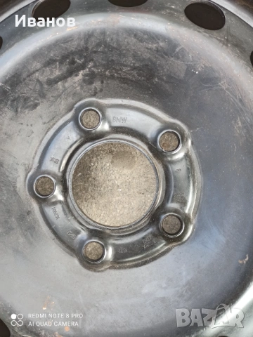 Оригинална джанта с гума тип патерица за бмв 16цола, снимка 3 - Гуми и джанти - 53835266