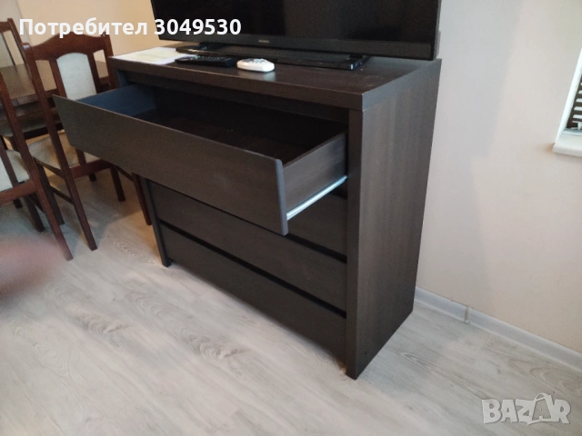 Скрин/Комод цвят венге , снимка 3 - Шкафове - 53438295