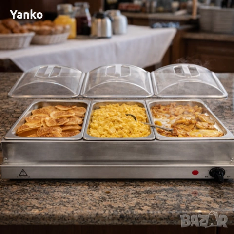 Електрически нагревател за бюфет 2 в 1 Cheffinger KN24