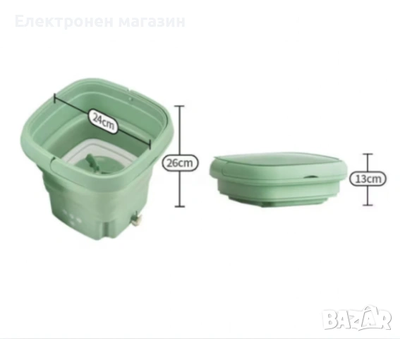 Електрическа компактна преносима пералня с горен отвор и контрол на докосване, снимка 5 - Перални - 53668867