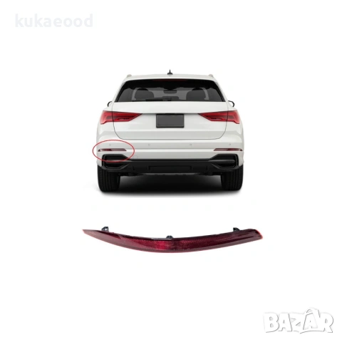 Рефлектор за задна броня на Audi Q3 F3, снимка 4 - Части - 54104134