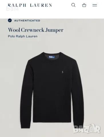 Мъжки вълнен пуловер Polo Ralph Lauren размер М , снимка 1 - Пуловери - 48338289