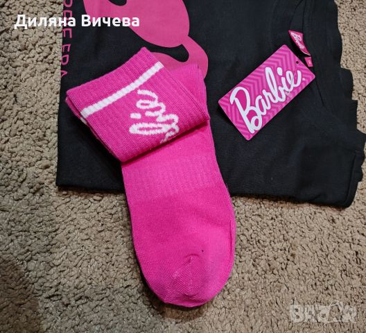 Орг.тениска Barbie/шапка/долнище/чорапки!, снимка 8 - Тениски - 44912985
