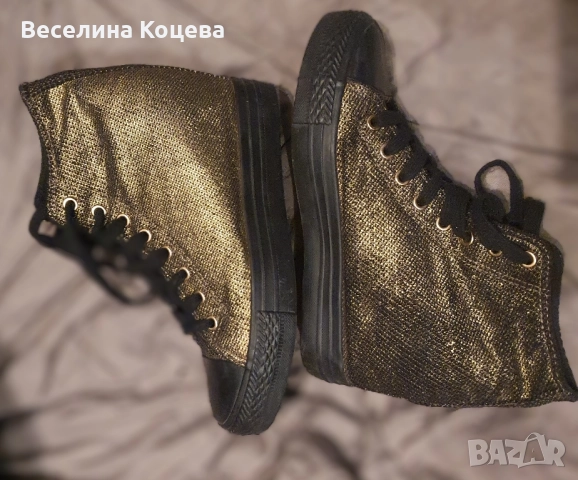 маркови, дамски златни кецове със скрита