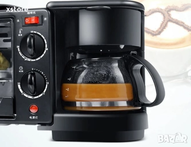 Многофункционална Печка, тостер фурна и кафемашина – 3в1 , снимка 13 - Печки, фурни - 52695044