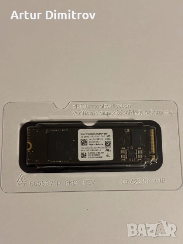 NVMe SSD 512GB Western Digital за лаптоп / компютър