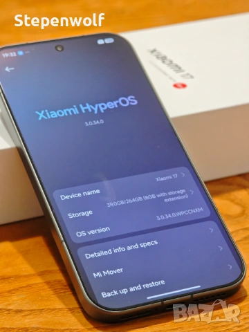 Нов Xiaomi 17 12/256 черен; 6.3" ; Leica 3x50mpx; 7000mAh