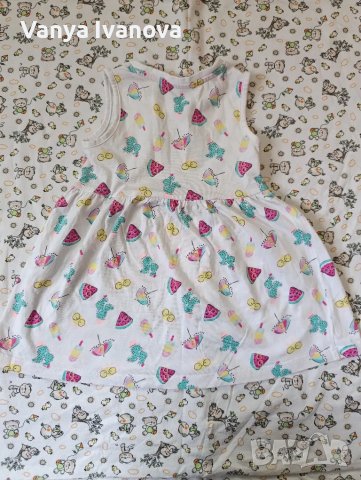 Лот 3 роклички 74-80, снимка 12 - Бебешки рокли - 48844951