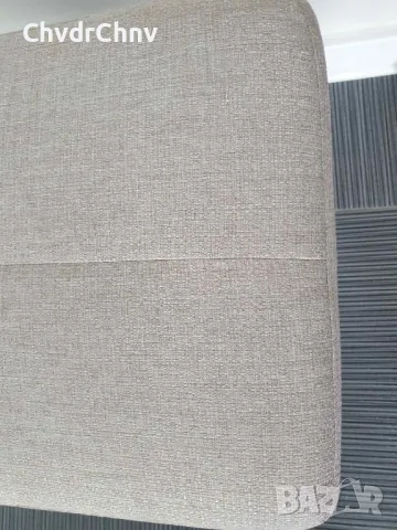 Малък наклонен стол-табуретка за крака/стомана-сива тапицерия/40см, снимка 5 - Столове - 50389118